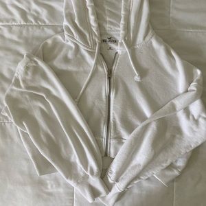 Hollister Cropped Zip Up